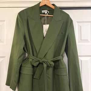 Argent Belted Blazer Seasonless Wool